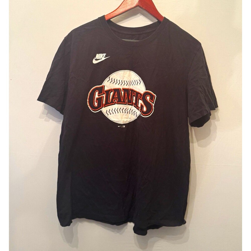 Nike The Nike Tee Giants Graphic Logo T-Shirt Men’s XL Black Cotton Jersey